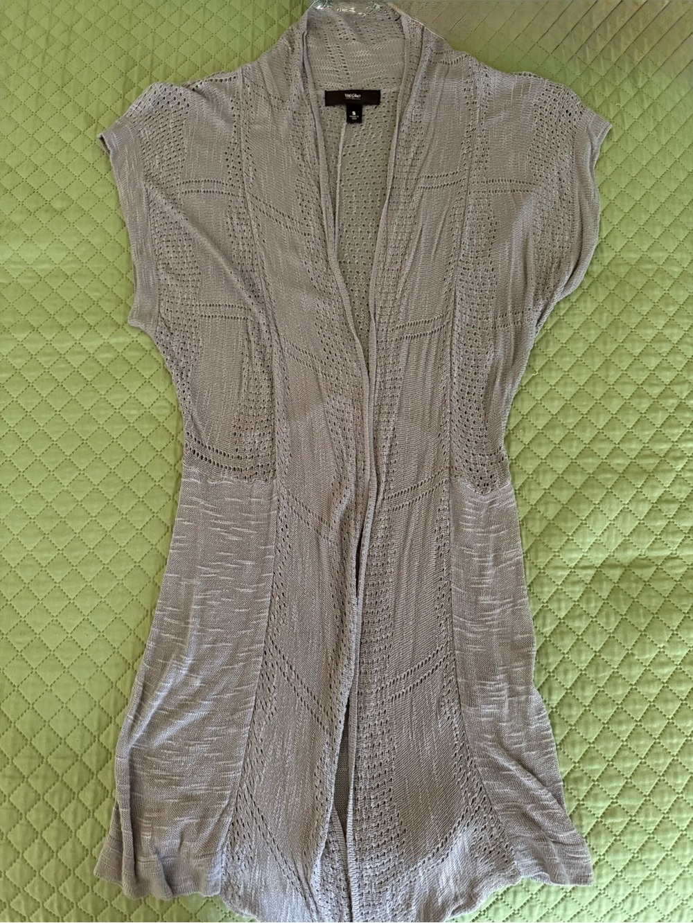 Vtg Mossimo Gray Long Lightweight Cardigan Women’s Small